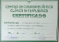 Dr. Ferrer recebeu certificado pela participação no estágio no Centro de Cirurgia Plástica na CLINICA INTERPLÁSTICA, no período de Julho a Agosto de 1993.